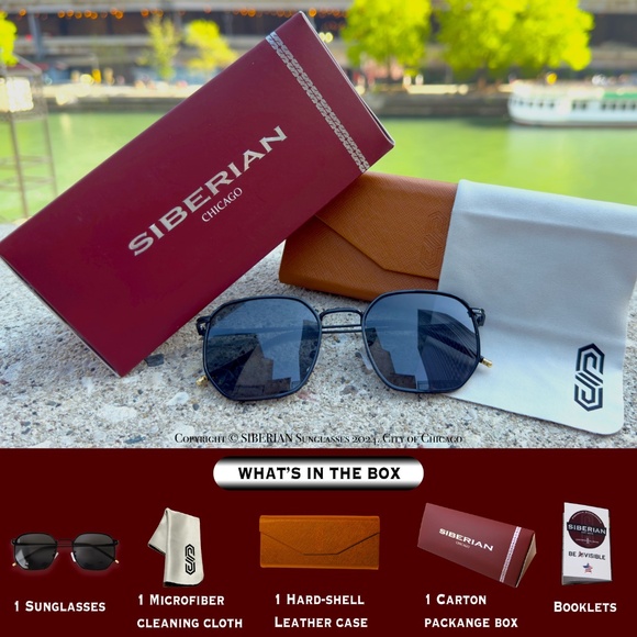 🇺🇸BLACK Sunglasses Hexagonal - Picture 15 of 15